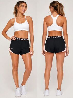 Under Armour Black Pink Running Shorts Women’s Small